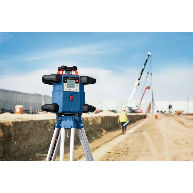Rotationslaser Set Bosch Pro GRL 600 CHV Rotationslaser, Set mit Stativ und Messlatte